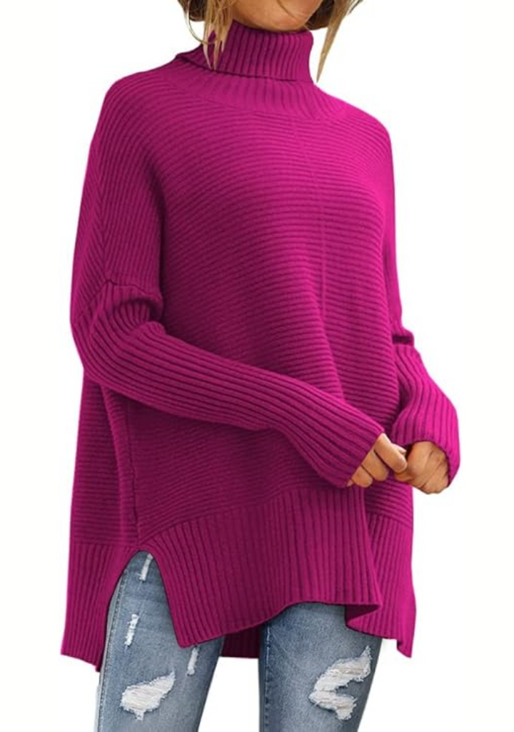 Jumper Women Knitted Roll Neck – Winter