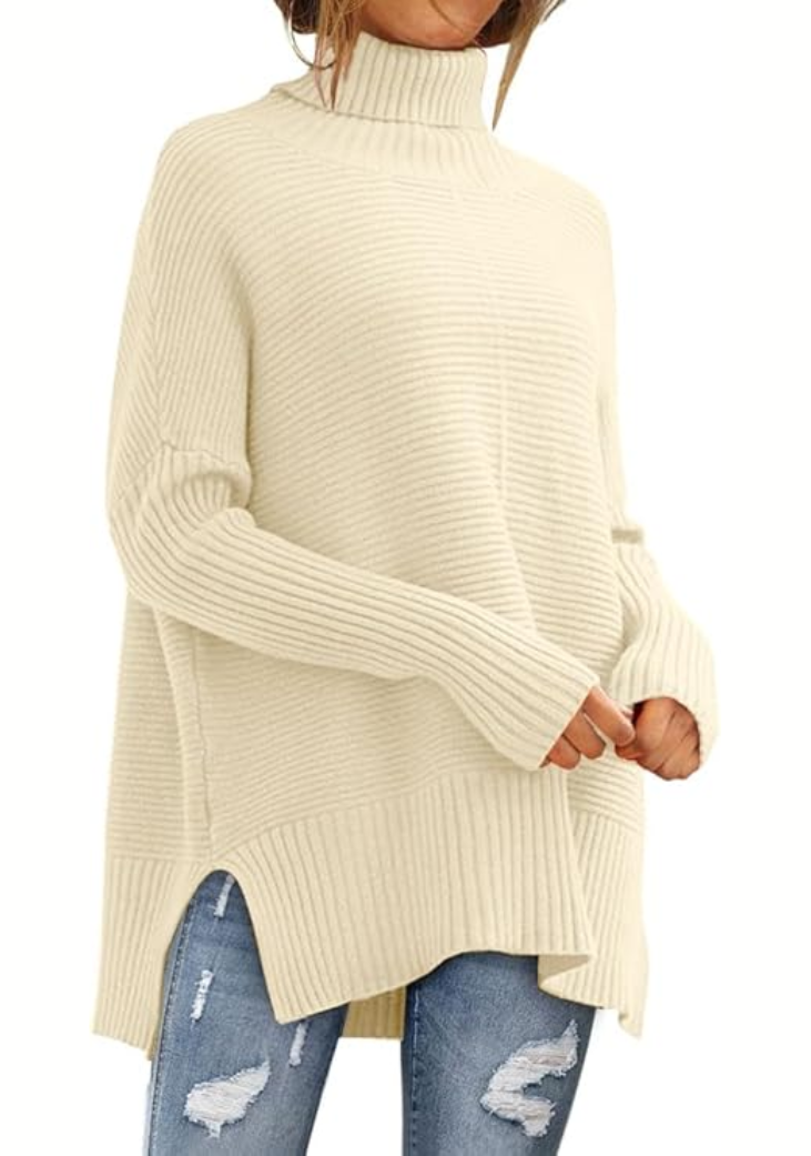 Jumper Women Knitted Roll Neck – Winter