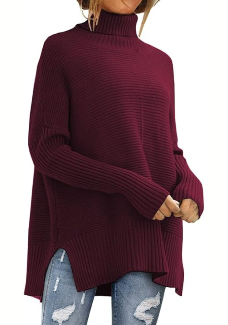 Jumper Women Knitted Roll Neck – Winter