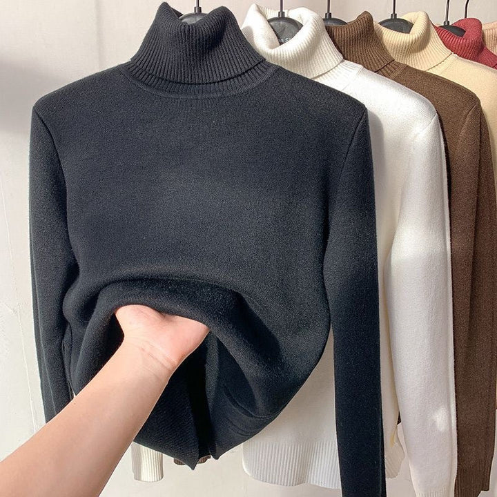 Jumper Women Fleece-Lined Roll Neck – Winter