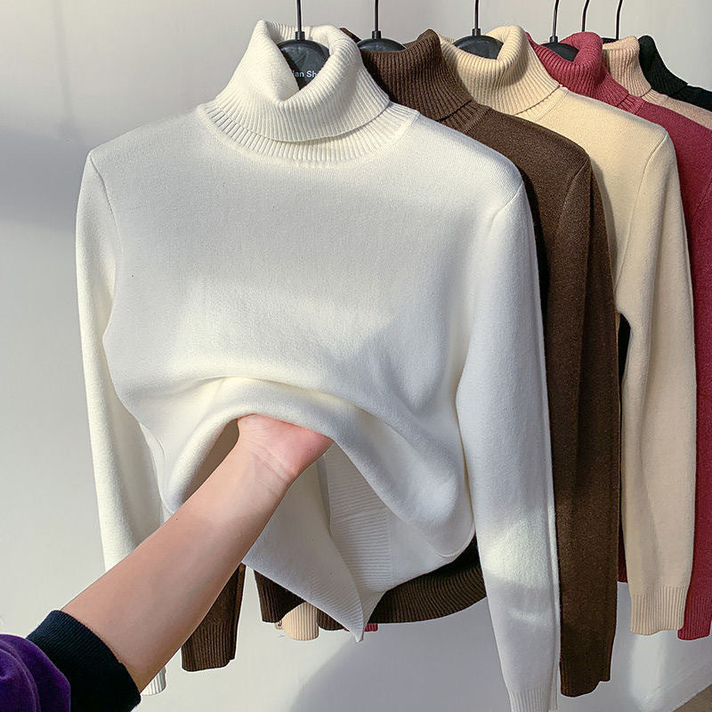 Jumper Women Fleece-Lined Roll Neck – Winter