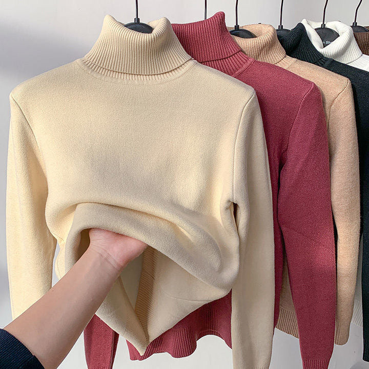 Jumper Women Fleece-Lined Roll Neck – Winter