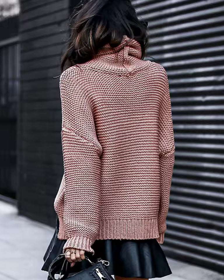 Jumper Women Classic Turtleneck Knitted – Winter