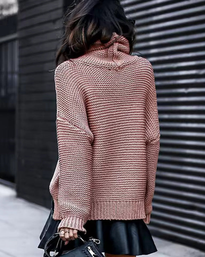 Jumper Women Classic Turtleneck Knitted – Winter