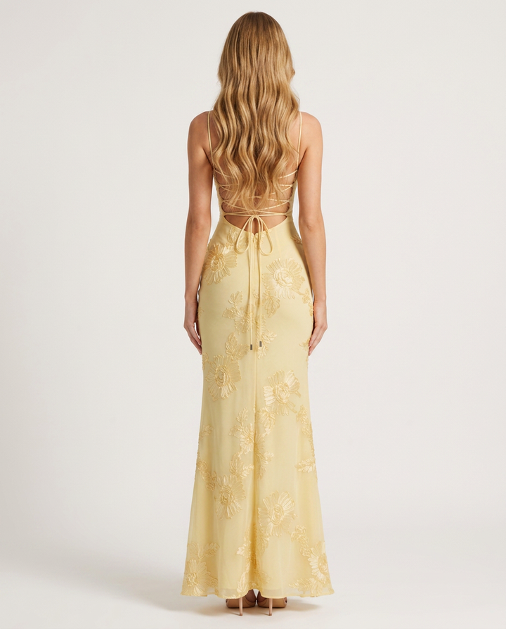 Dress Women Floral Print Corset Maxi – Party