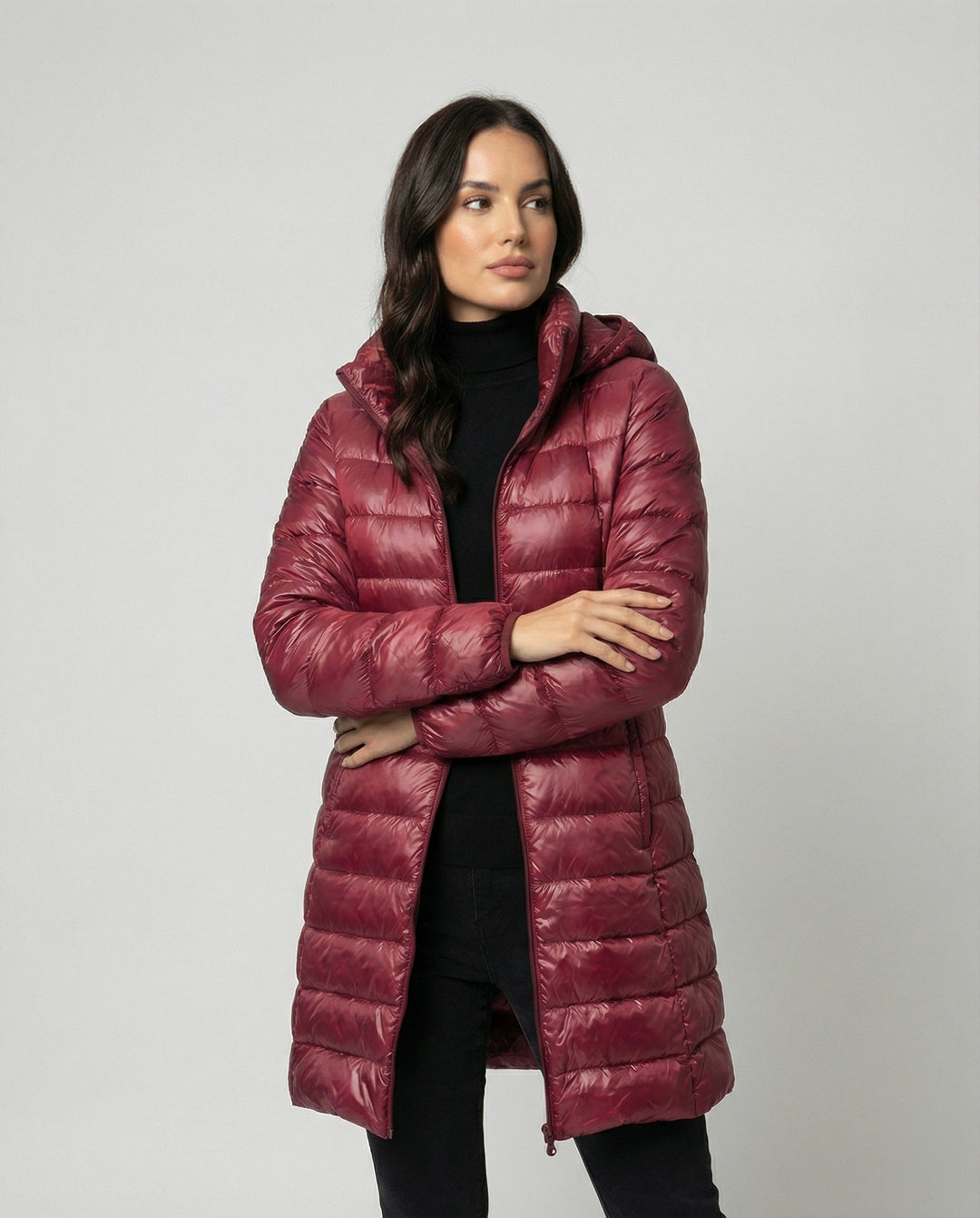 Jacket Women Ultralight Hooded Down – Winter