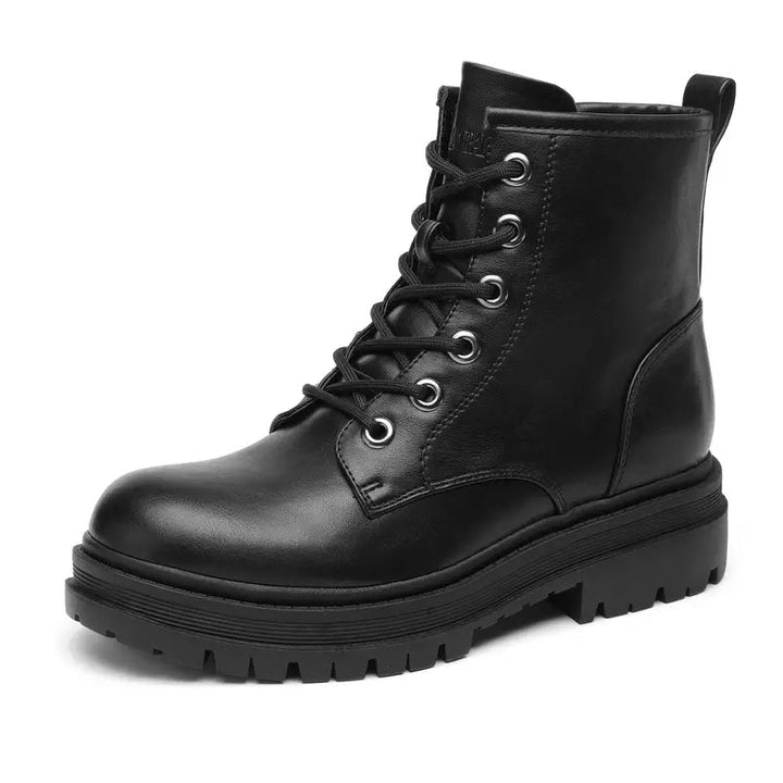 Shoes Women Ankle Boots Platform Sole Faux Leather – Casual
