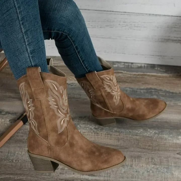Boots Women Western Style Ankle Casual – Casual