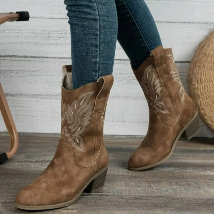 Boots Women Western Style Ankle Casual – Casual
