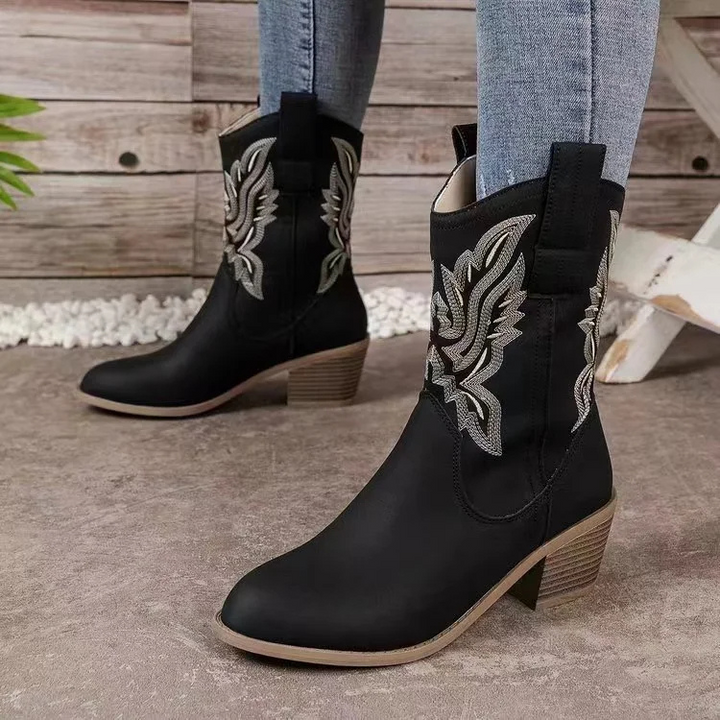 Boots Women Western Style Ankle Casual – Casual