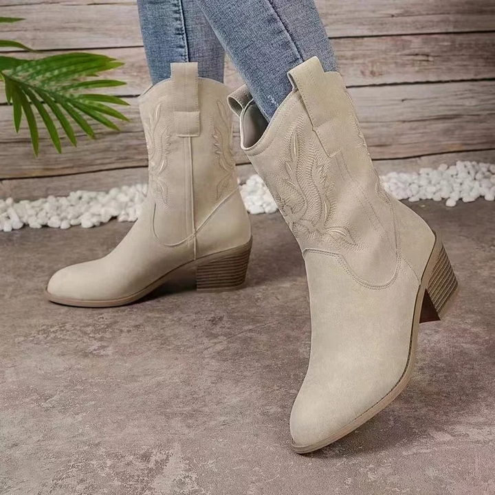 Boots Women Western Style Ankle Casual – Casual