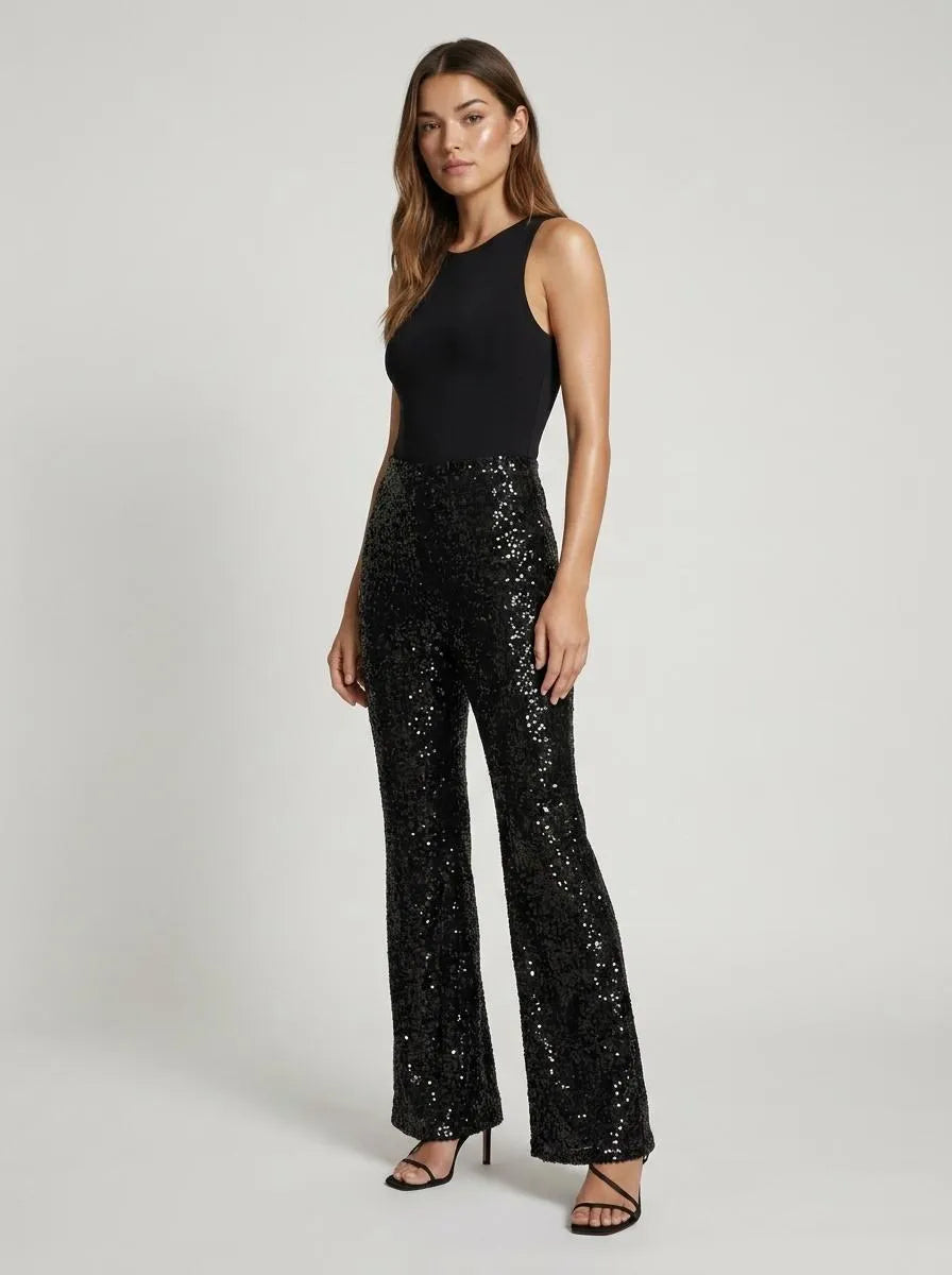 Trousers Women Flared Sequin – Party