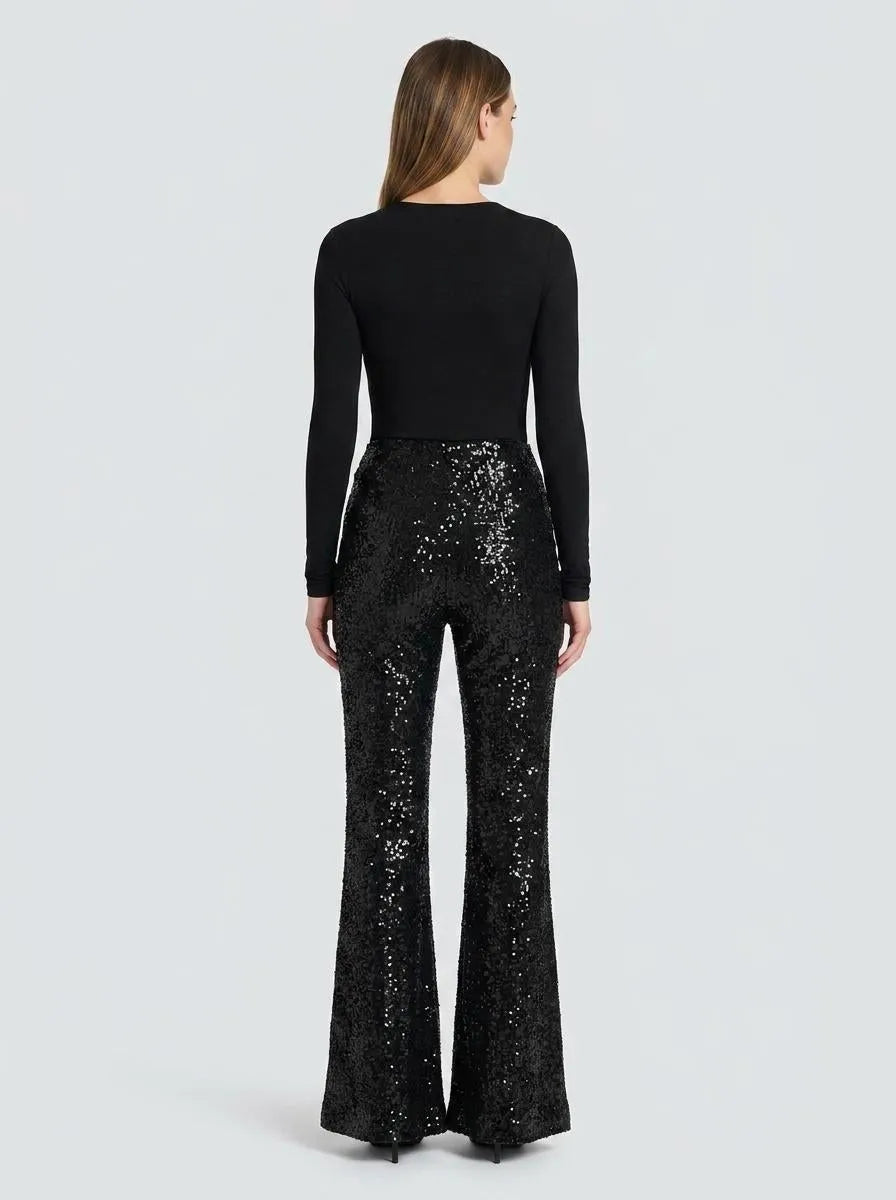 Trousers Women Flared Sequin – Party