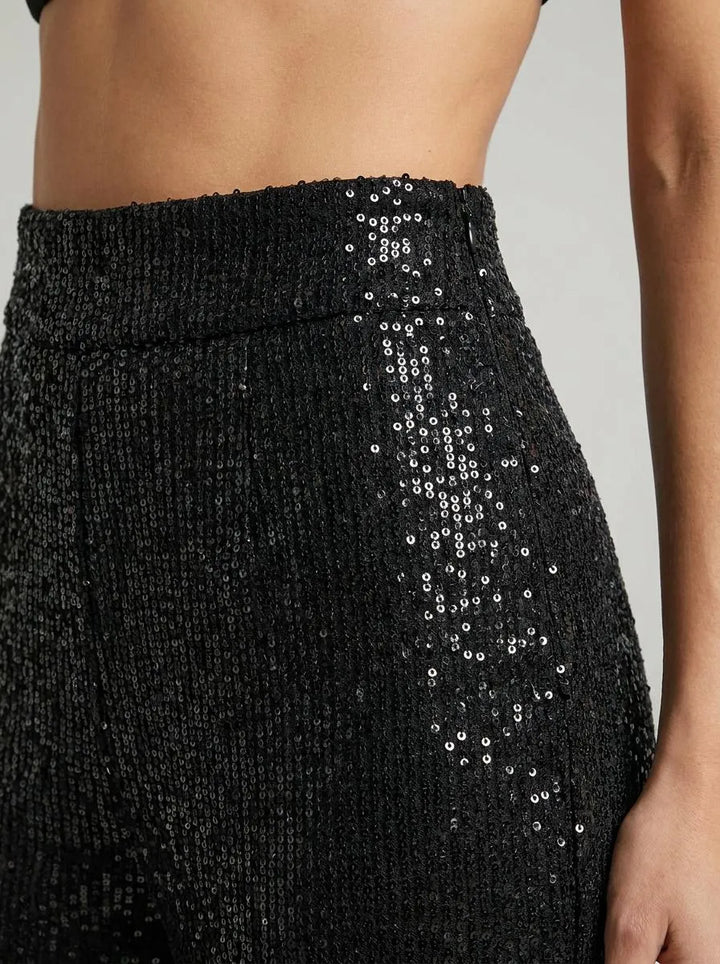Trousers Women Flared Sequin – Party
