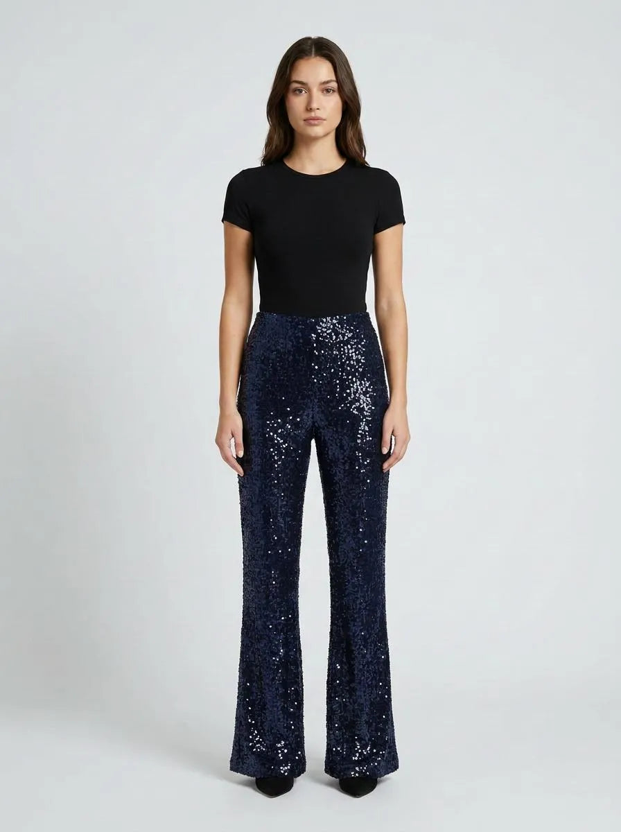 Trousers Women Flared Sequin – Party
