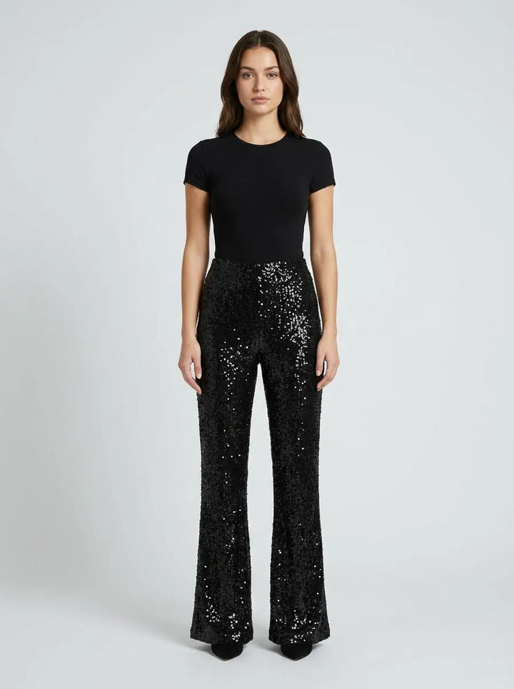 Trousers Women Flared Sequin – Party