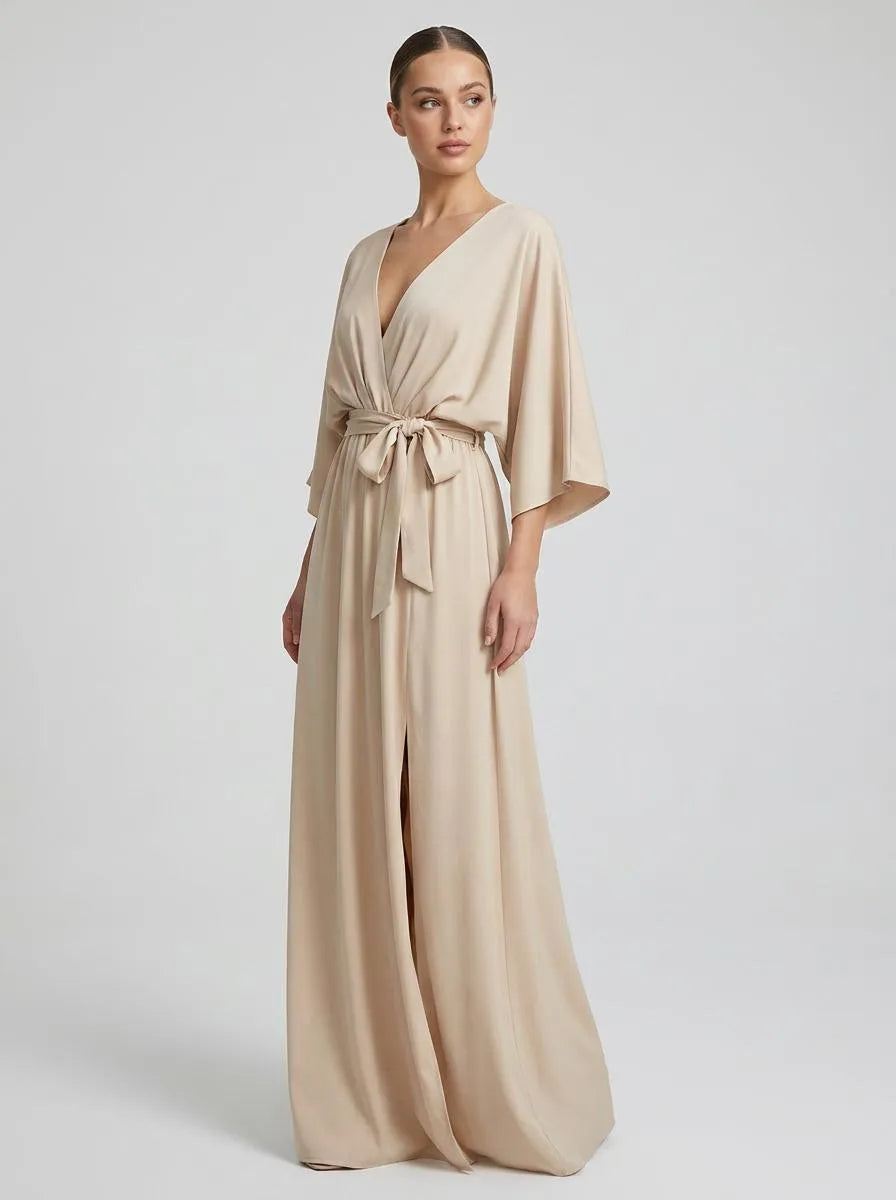 Dress Women Maxi Bow Detail – Wedding