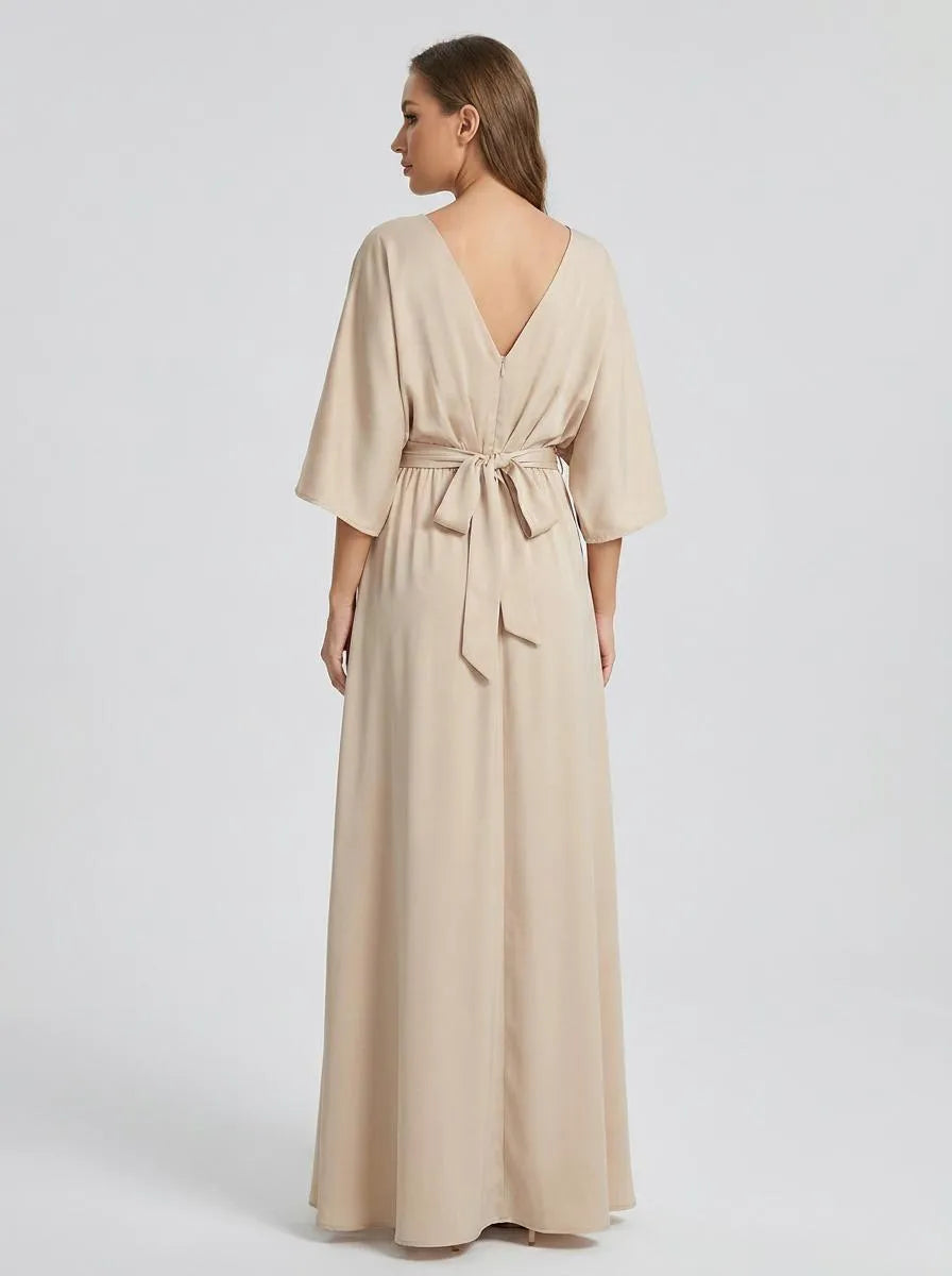 Dress Women Maxi Bow Detail – Wedding