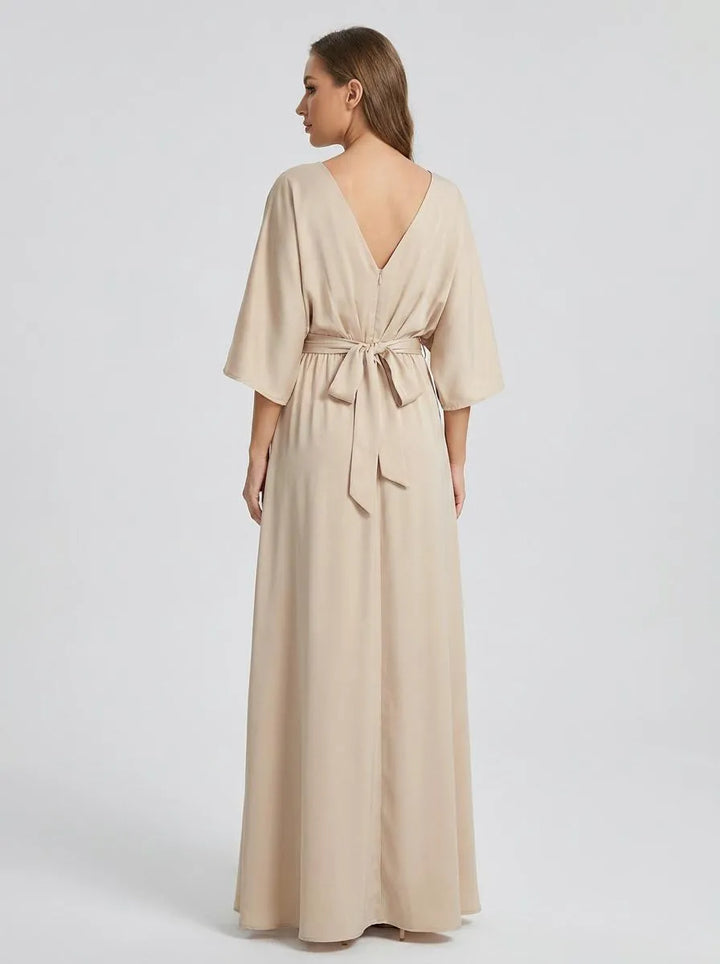 Dress Women Maxi Bow Detail – Wedding