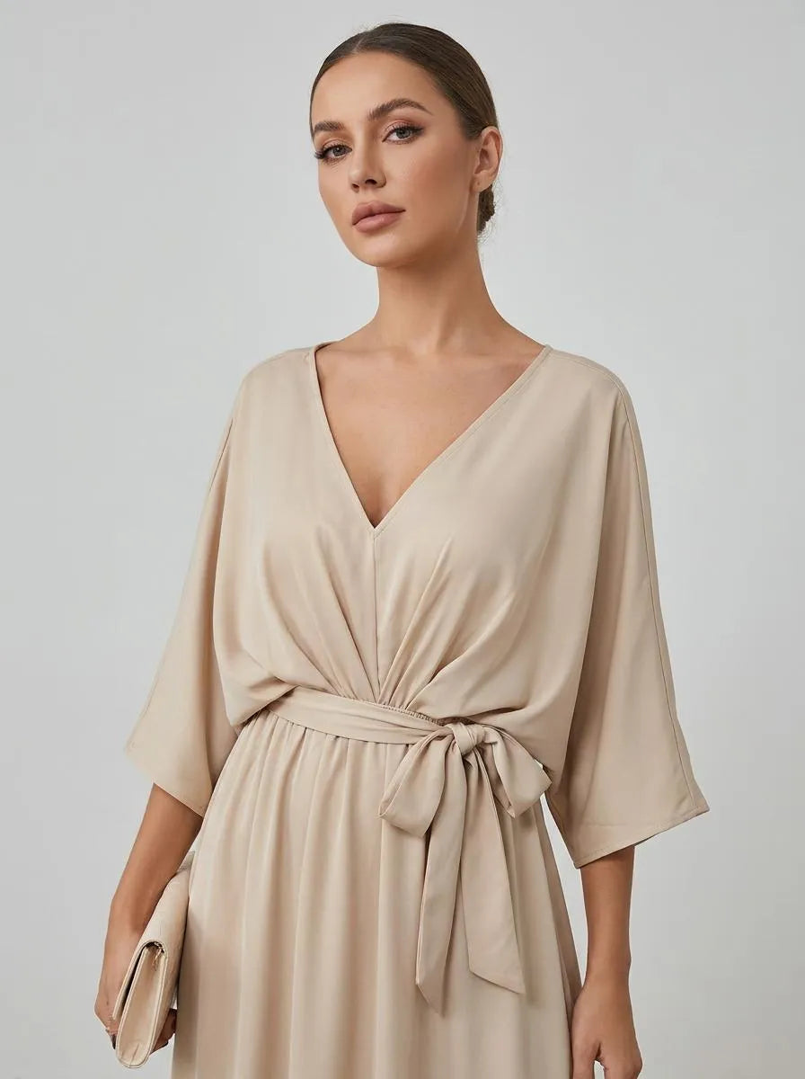 Dress Women Maxi Bow Detail – Wedding