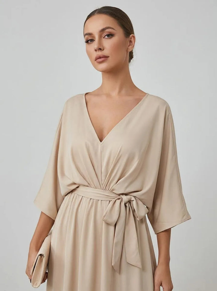 Dress Women Maxi Bow Detail – Wedding