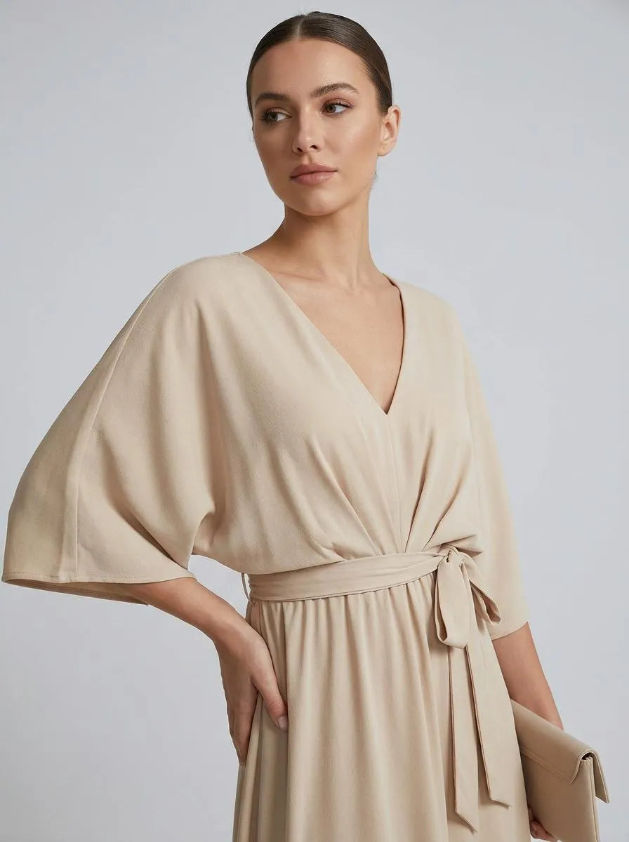 Dress Women Maxi Bow Detail – Wedding