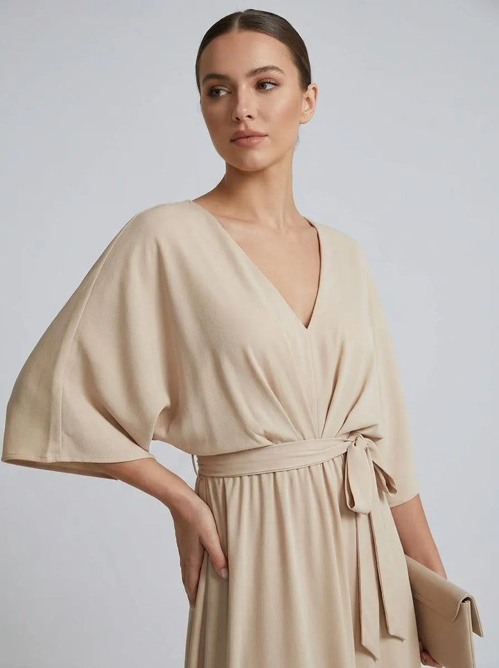 Dress Women Maxi Bow Detail – Wedding