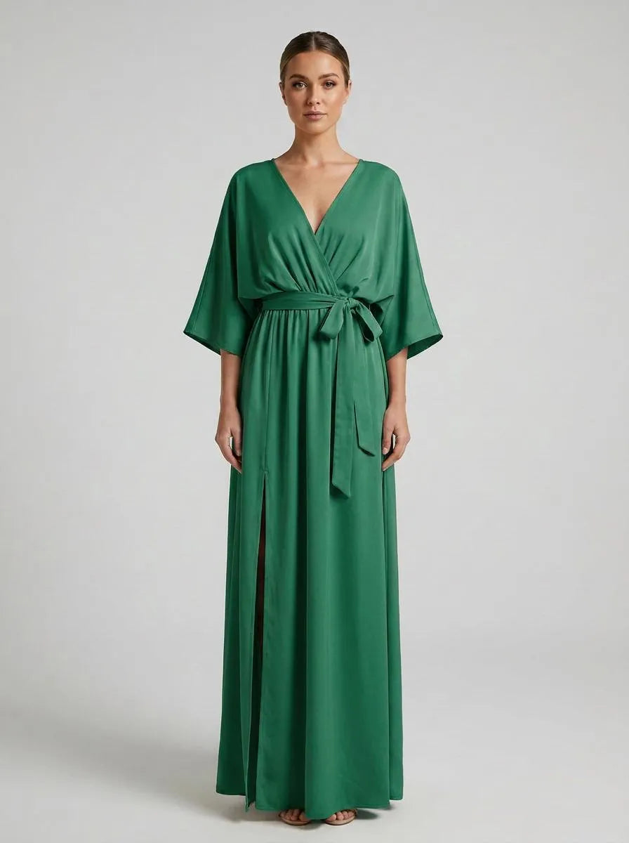 Dress Women Maxi Bow Detail – Wedding