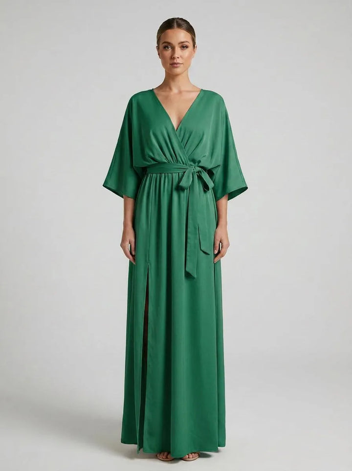 Dress Women Maxi Bow Detail – Wedding