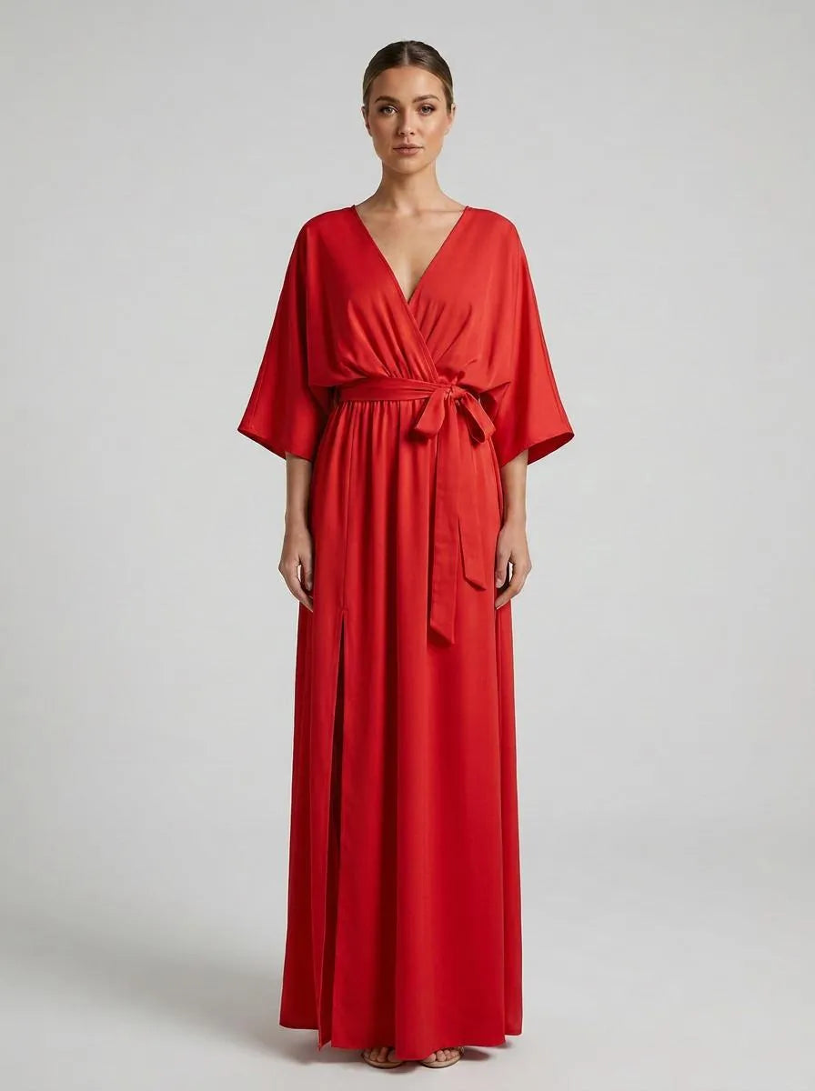 Dress Women Maxi Bow Detail – Wedding