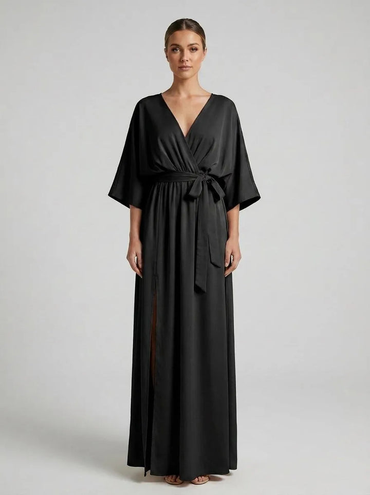 Dress Women Maxi Bow Detail – Wedding