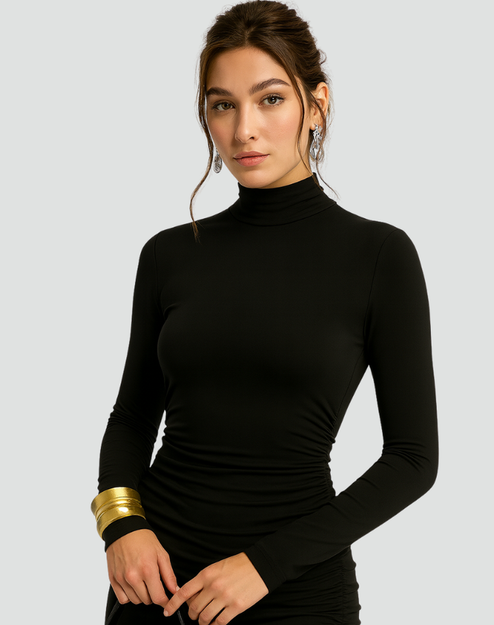 Dress Women Fitted Maxi High Split – Evening