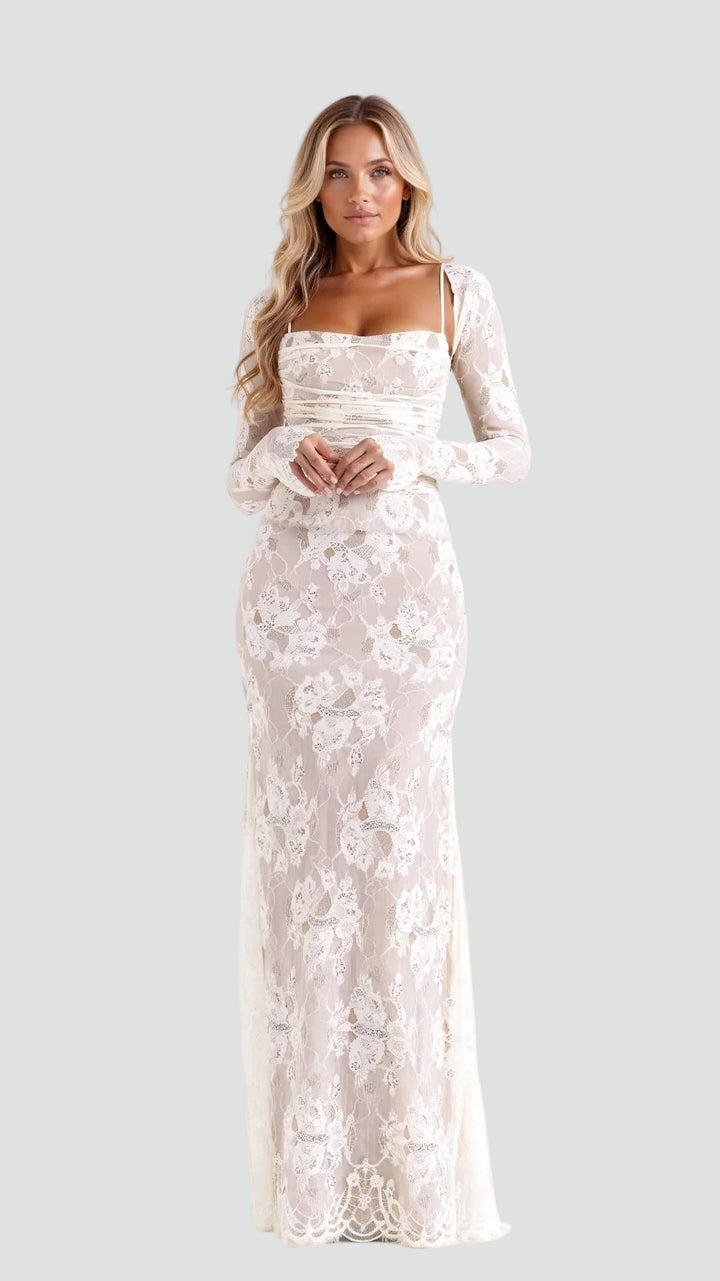 Dress Women Maxi Lace Sleeveless – Evening