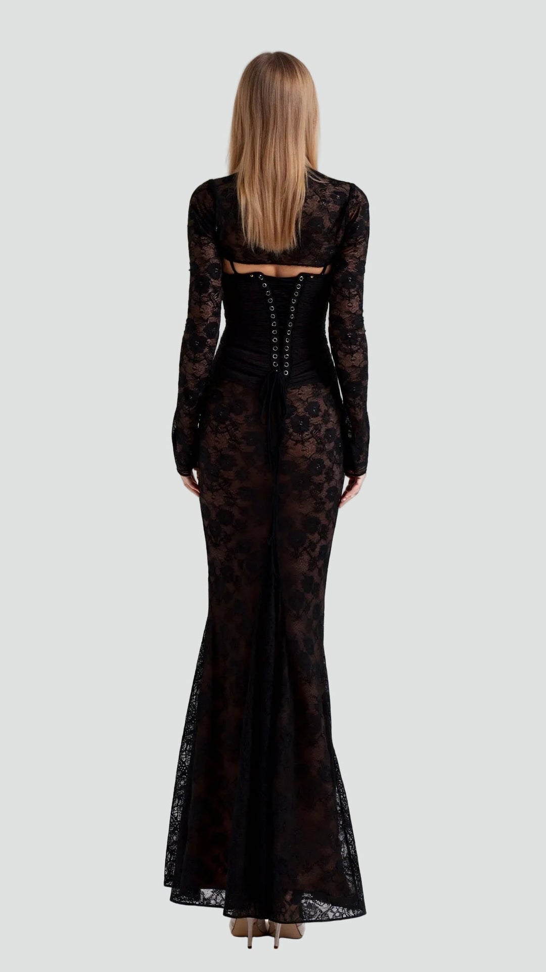 Dress Women Maxi Lace Sleeveless – Evening