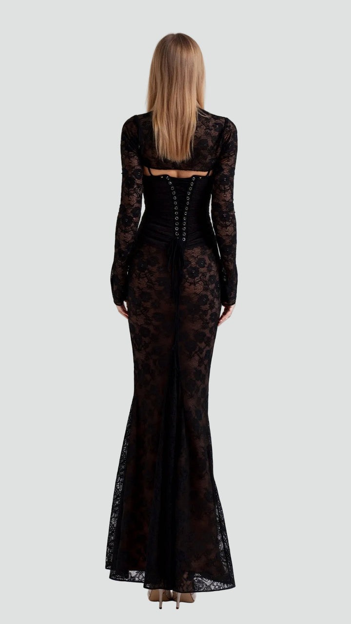 Dress Women Maxi Lace Sleeveless – Evening