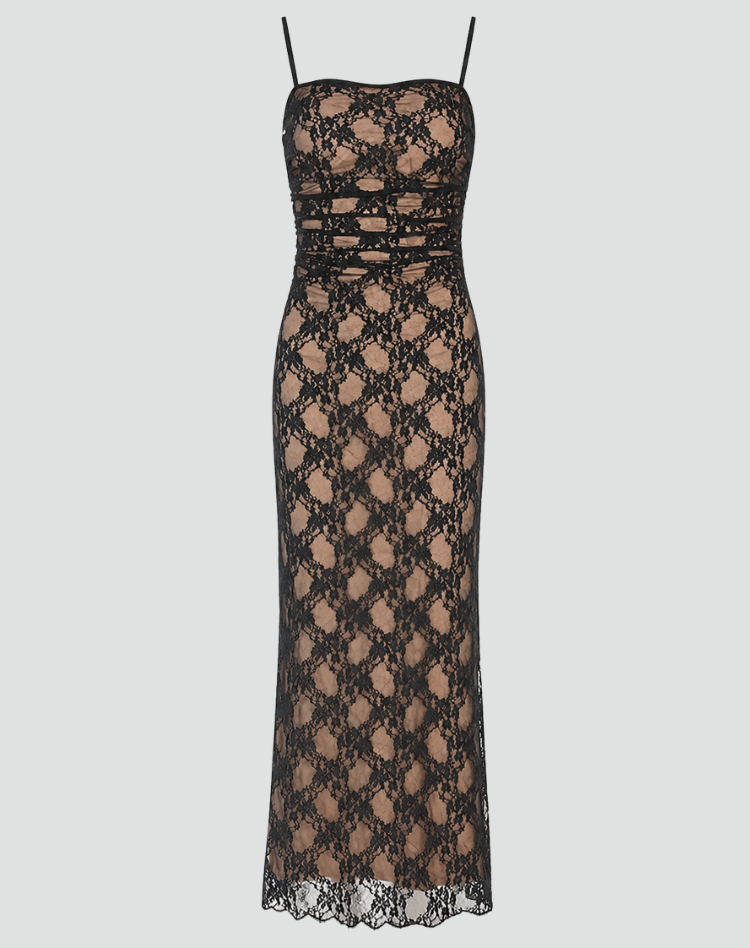 Dress Women Maxi Lace Sleeveless – Evening