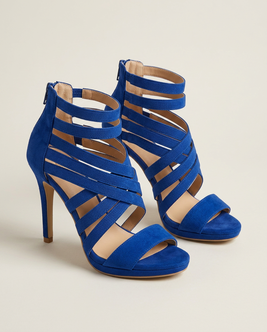 Sandals Women Heeled Gladiator Faux Leather – Summer