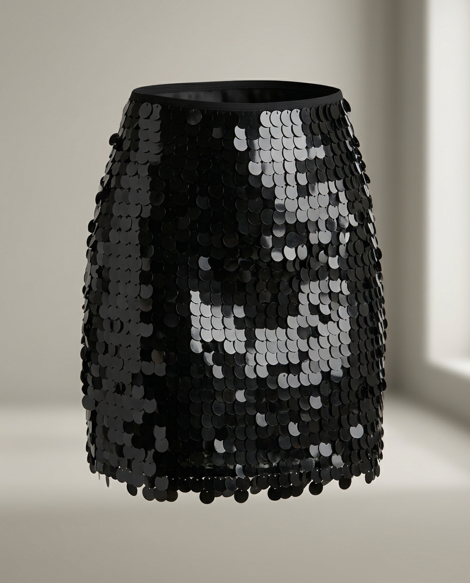 Skirt Women Mini Sequin High Waist – Party