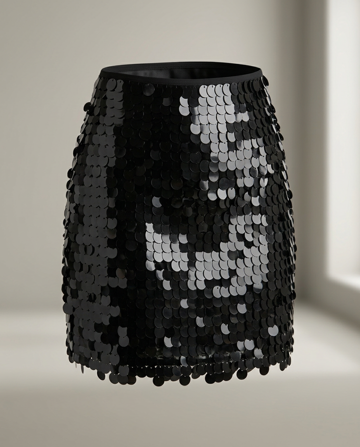 Skirt Women Mini Sequin High Waist – Party
