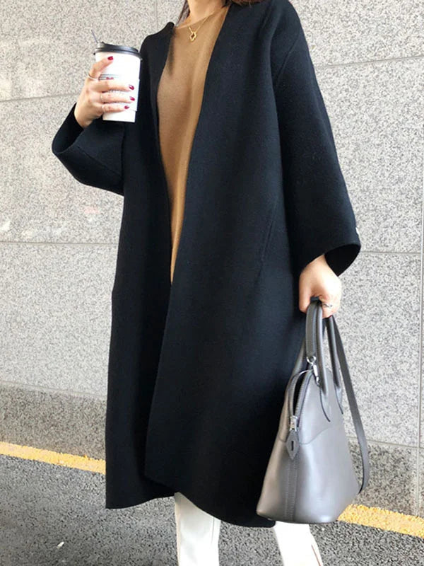 Coat Women Oversized Wool Blend – Winter