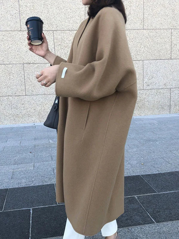 Coat Women Oversized Wool Blend – Winter