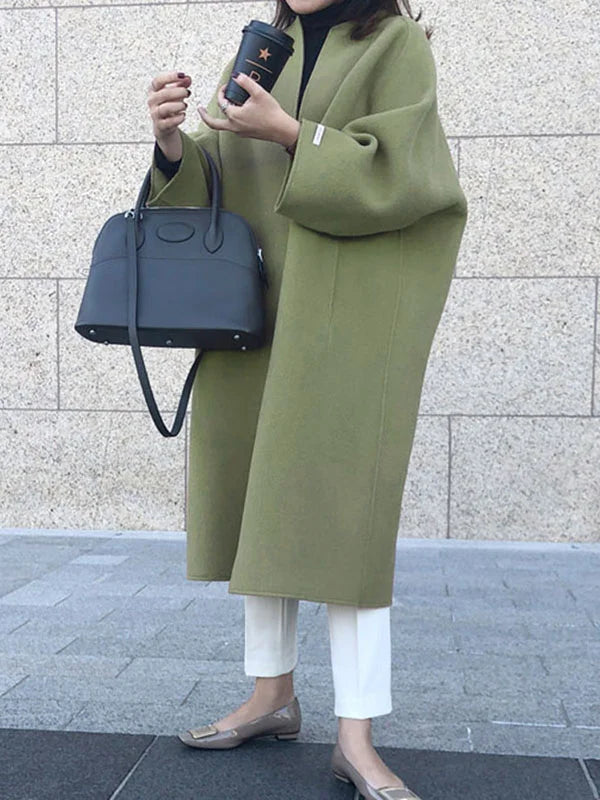 Coat Women Oversized Wool Blend – Winter