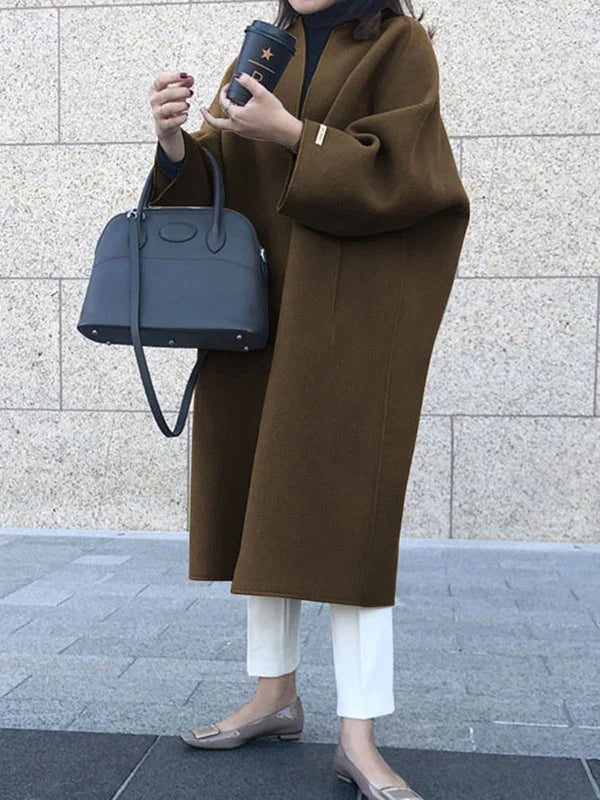 Coat Women Oversized Wool Blend – Winter