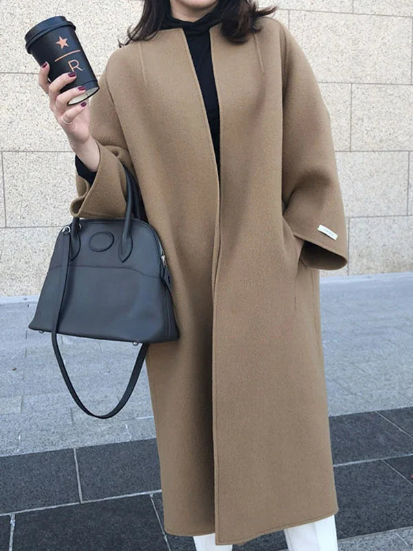 Coat Women Oversized Wool Blend – Winter
