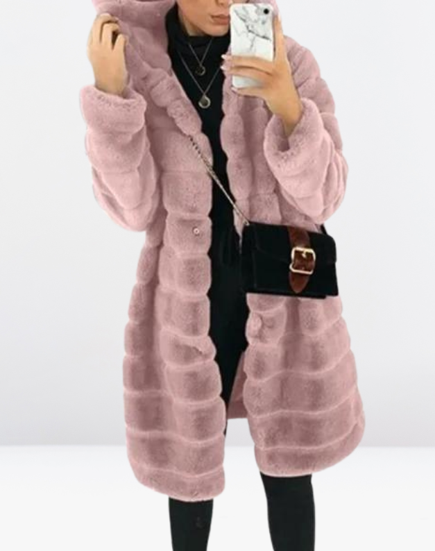 Coat Women Faux Fur Hooded – Winter