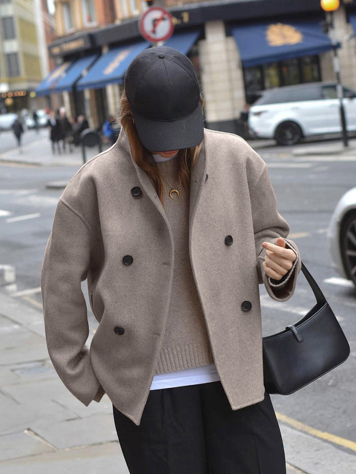 Jacket Women Oversized Button Closure – Casual