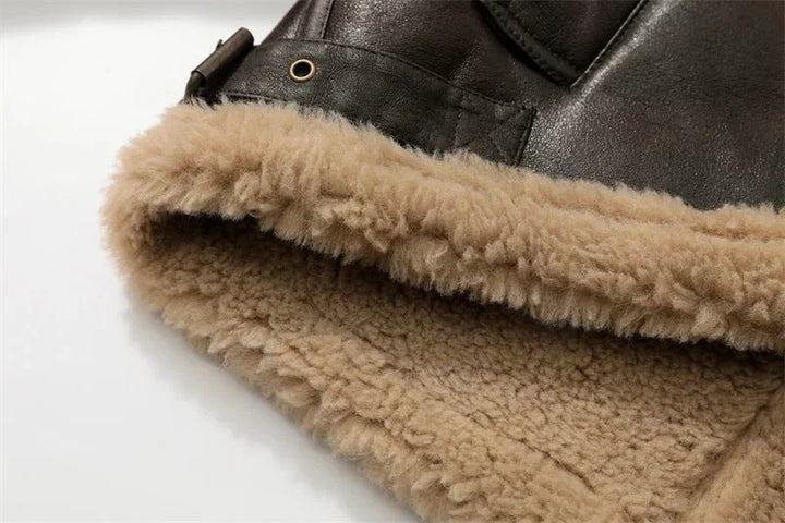 Jacket Women Short Leather Look – Winter