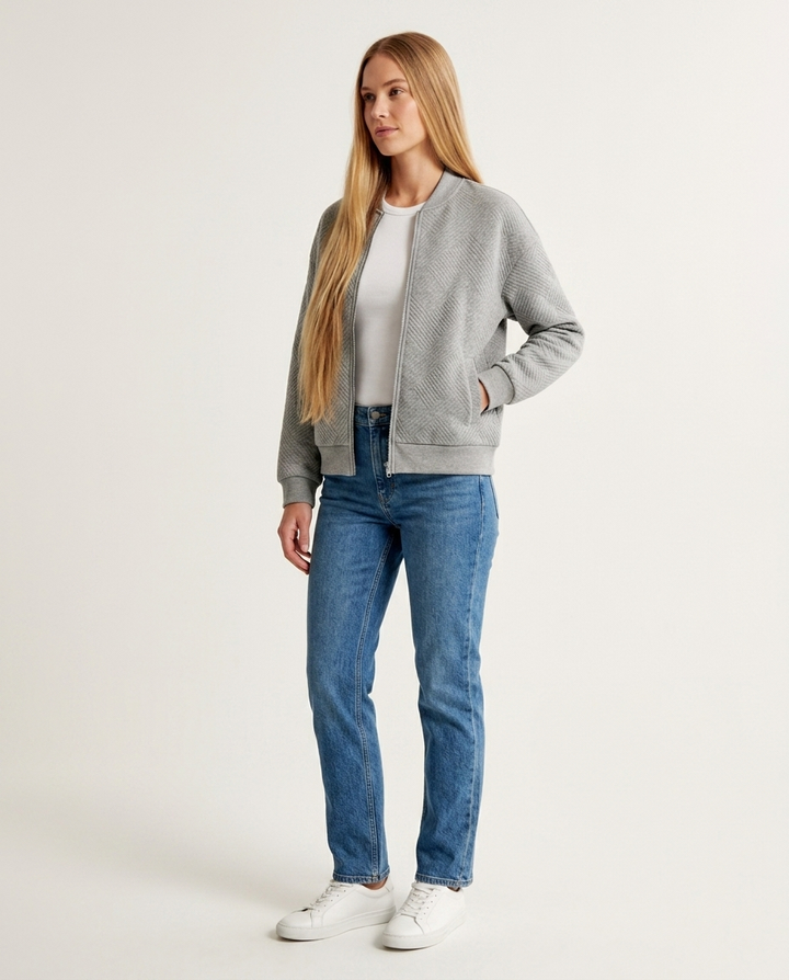 Jacket Women Lightweight Zip Casual – Everyday