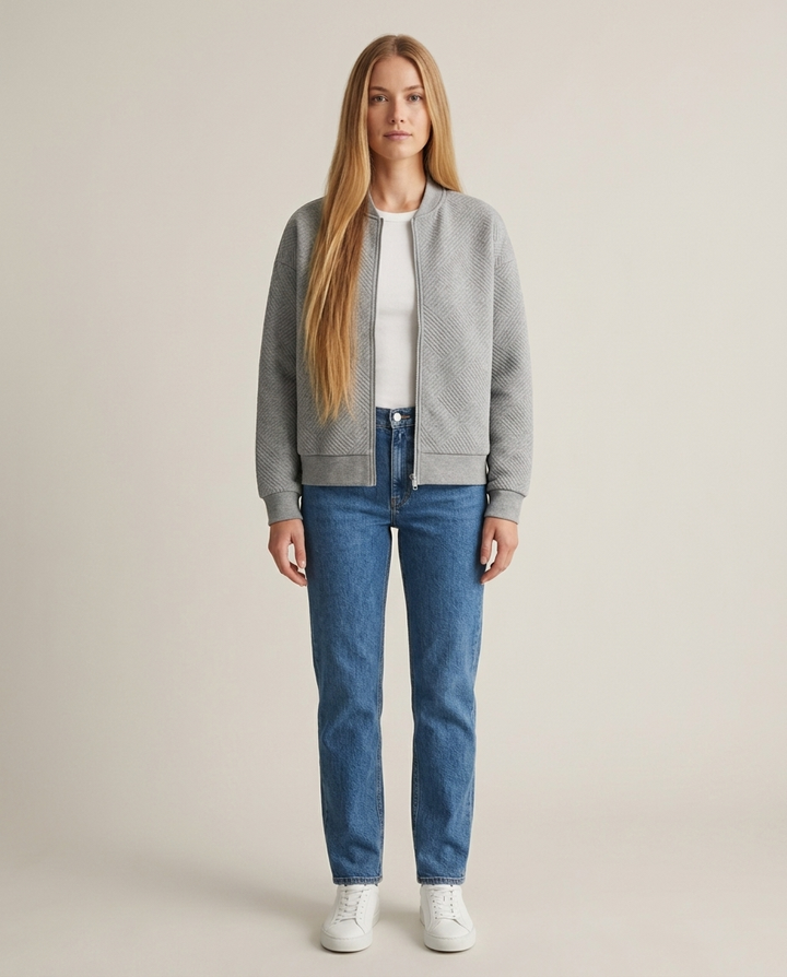 Jacket Women Lightweight Zip Casual – Everyday