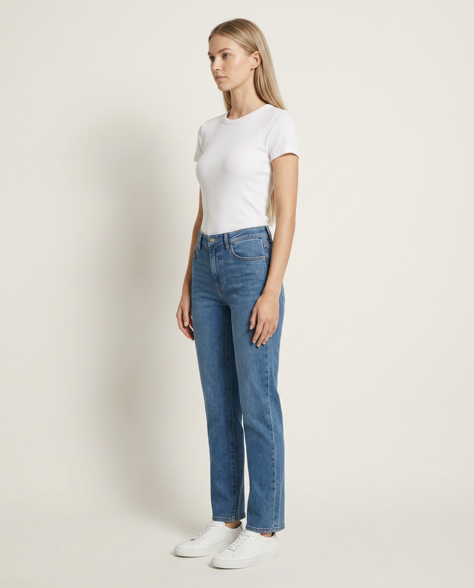 Jeans Women Straight Leg Denim – Casual